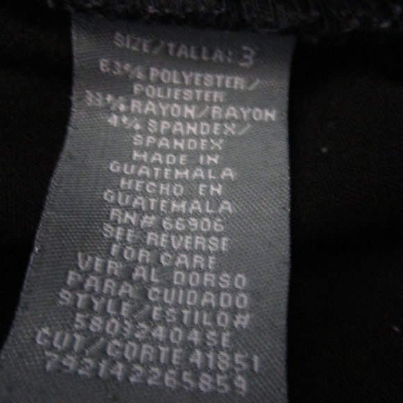 Basic Black Wide Leg Dress Pants - Picture 7 of 7